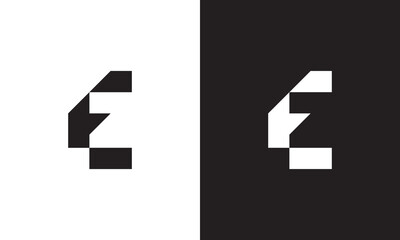 EZ logo, monogram unique logo, black and white logo, premium elegant logo, letter EZ Vector minimalist - obrazy, fototapety, plakaty