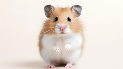 Playful and Inquisitive Dwarf Hamster Caught in a Moment