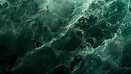 Foto op Plexiglas color marble background in green with fine ridges © ginstudio