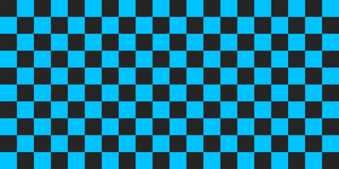 Checkered pattern background. Blue and black. Geometric ethnic pattern seamless. seamless pattern. Design for fabric, curtain, background, carpet, wallpaper, clothing, wrapping, Batik, fabric