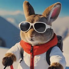 Skiing Rabbit