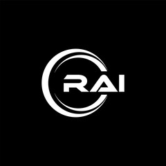 RAI Logo Design, Inspiration for a Unique Identity. Modern Elegance and Creative Design. Watermark Your Success with the Striking this Logo.