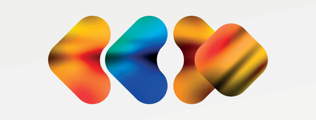 Metal colorful plates background. Vector Illustration For Wallpaper, Banner, Background, Card, Book Illustration, landing page