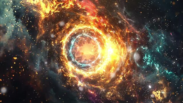 celestial vortex revelation ancient alien presence. seamless looping overlay 4k virtual video animation background