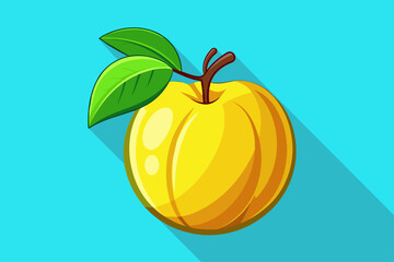 Close-up shot of quince fruit on the table.