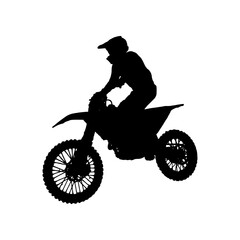 Fototapeta premium silhouette of a motorcycle