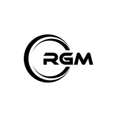 RGM Logo Design, Inspiration for a Unique Identity. Modern Elegance and Creative Design. Watermark Your Success with the Striking this Logo.