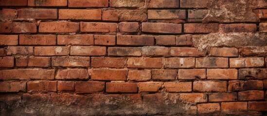 Obraz premium Texture background of brick wall in red and brown tones