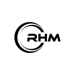 RHM Logo Design, Inspiration for a Unique Identity. Modern Elegance and Creative Design. Watermark Your Success with the Striking this Logo.