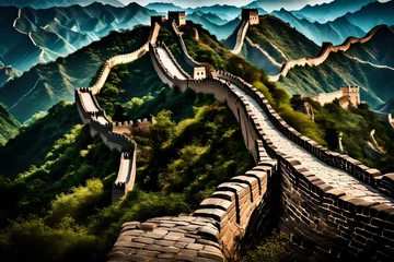 Foto op geborsteld aluminium Chinese Muur The Great Wall of China