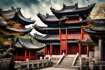Fototapeten chinese temple © Maryam