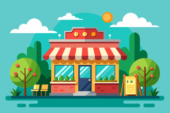 shop background is