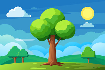 Fototapeta premium sky background is tree