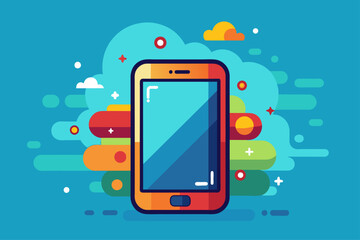 Abstract blue water and abstract green planet depiction on black background".