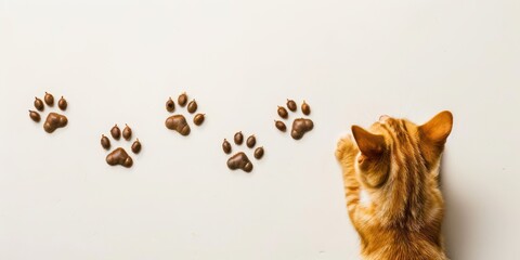 dog and cat paw prints