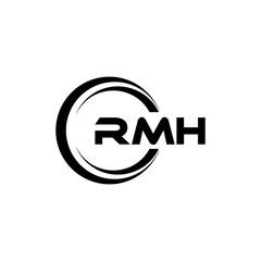 RMH Logo Design, Inspiration for a Unique Identity. Modern Elegance and Creative Design. Watermark Your Success with the Striking this Logo.