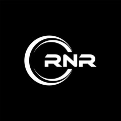 RNR Logo Design, Inspiration for a Unique Identity. Modern Elegance and Creative Design. Watermark Your Success with the Striking this Logo.