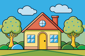 home cute background is tree