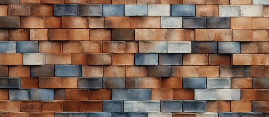 Ceramic brick tile wall pattern