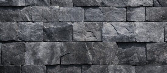 Rough textured gray granite tiles.
