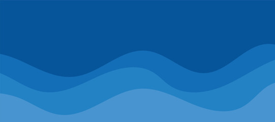 sea waves layer vector background illustration. sea beach vector illustration