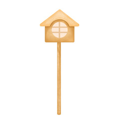 wooden bird house