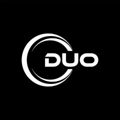 DUO Logo Design, Inspiration for a Unique Identity. Modern Elegance and Creative Design. Watermark Your Success with the Striking this Logo.