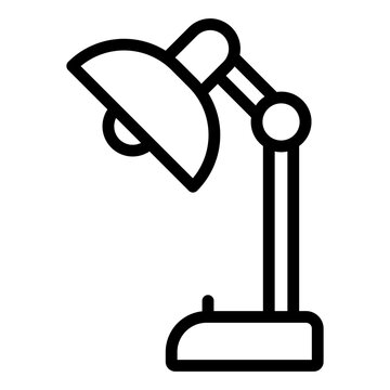recommend clip art: Desk Lamp outline icon	