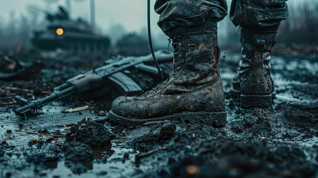 Army print boots hotsell