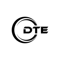 DTE Logo Design, Inspiration for a Unique Identity. Modern Elegance and Creative Design. Watermark Your Success with the Striking this Logo.