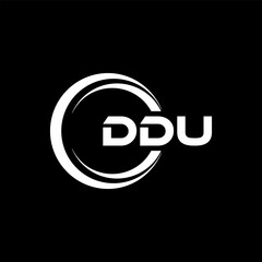 DDU Logo Design, Inspiration for a Unique Identity. Modern Elegance and Creative Design. Watermark Your Success with the Striking this Logo.