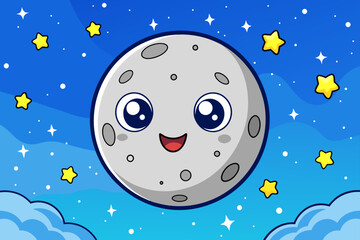 moon sky background is
