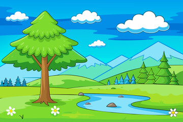 nature background is tree