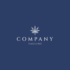 Cannabis logo design icon vector template
