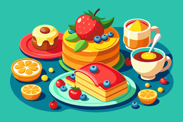 pancakes foods background is