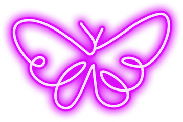Fototapeta premium Neon Butterfly
