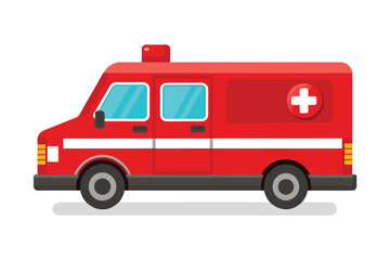  Emergency Response Vehicle ambulance vector art illustration