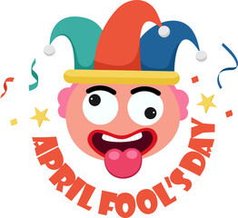 April Fool's Day Illustration With Decoration