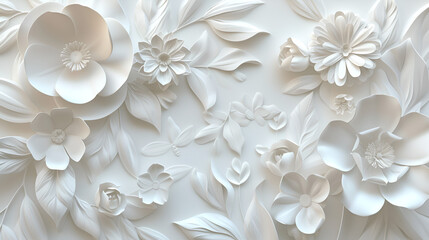 The texture is a three dimensional drawing of white color. generative ai 