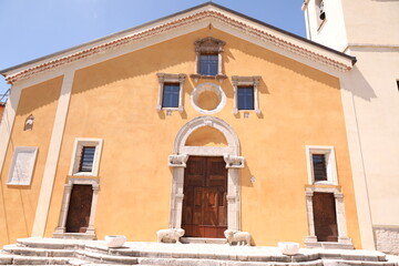 church in pietraroja, benevnto, italy