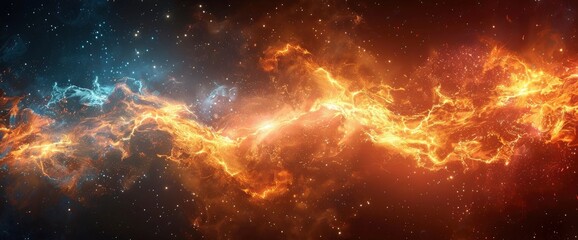 Fototapeta premium abstract blast excitement explosion lightning bolt patriotic background, Background HD For Designer