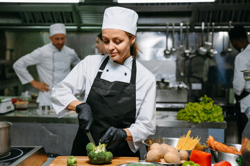 Cook in a professional kitchen