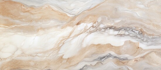 A close up of a brown marble texture resembling a painting, made of natural bedrock material. The beige and woodlike patterns on the stone make it look like a piece of art