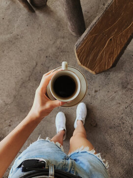 cup of coffee in a hand