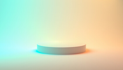 3d rendering podium platform