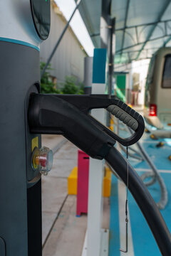 New energy tram charging pile