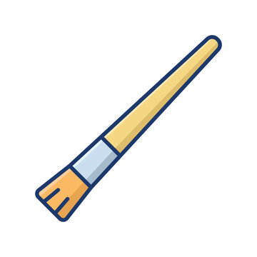 paint brush icon vector design template simple and clean