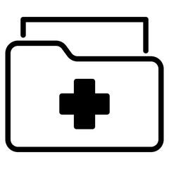 Obraz premium Medical results folders icon