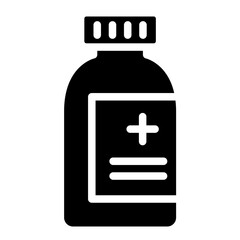 Obraz premium Medical pills bottle icon.