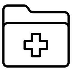 Medical results folders icon